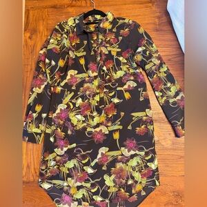 Joe Fresh Floral Black Dress